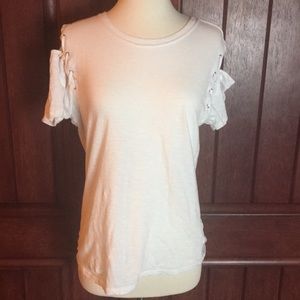 RDStyle short sleeve tee w/ string detail shoulder